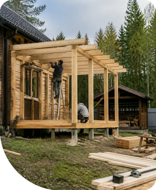 Строительство пристроек и построек на участке в Верхнем Уфалее